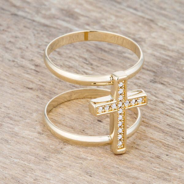Cross ring shown alone against a plain background highlighting its full shape