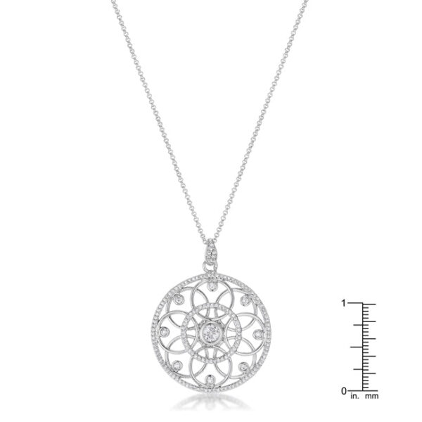 Pendant necklace shown with lobster clasp and chain