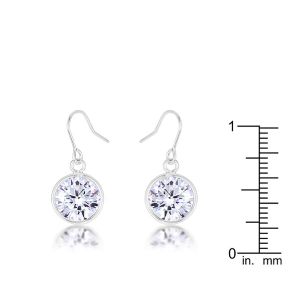 Pair of the earrings arranged together showing fish hook backings