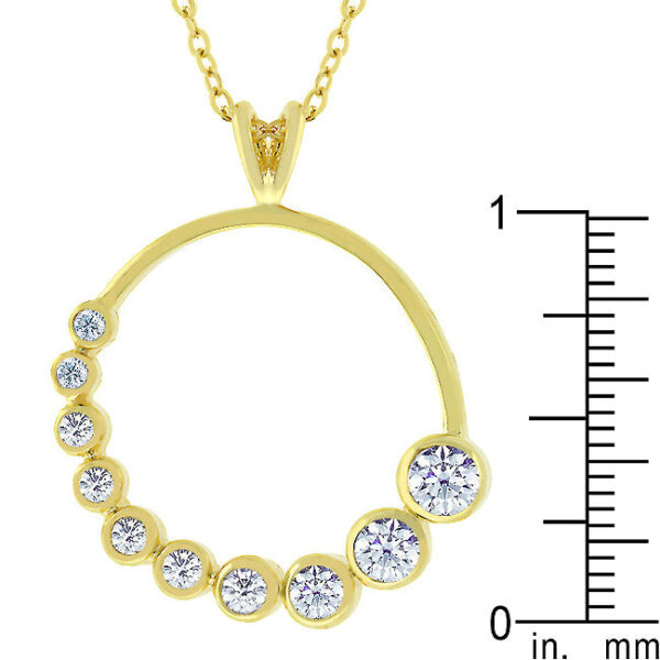 Pendant shown with the lobster clasp and chain extender visible against a plain background