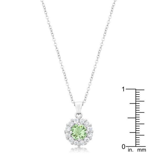 Close-up of the pendant showing the lobster clasp and chain extender detail