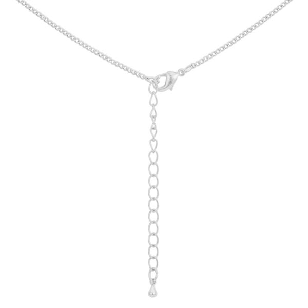 Close-up angle of the pendant showing the prong setting and stone detail