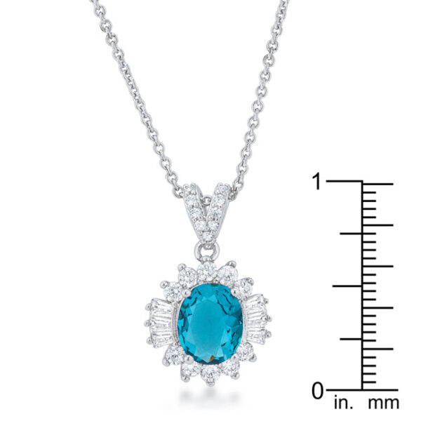 Necklace chain and lobster clasp with extender laid out to show length
