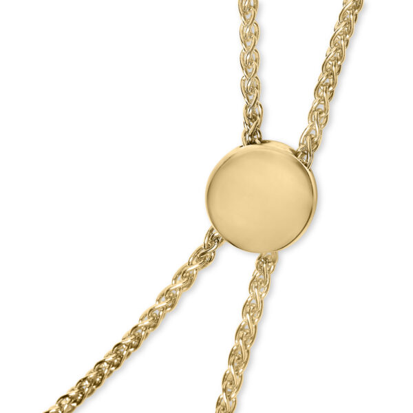 Gold Vermeil Diamond Accent "MOM" Lariat Bolo Bracelet - Sterling Silver - alternate view 3