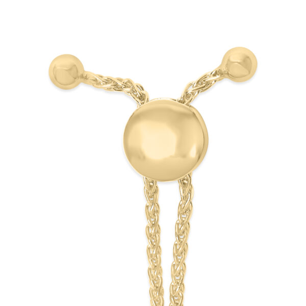 Gold Vermeil Diamond Accent Infinity Sign Lariat Bolo Bracelet - Sterling Silver - alternate view 3