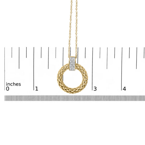 24K gold vermeil pendant necklace shown at scale against a plain background