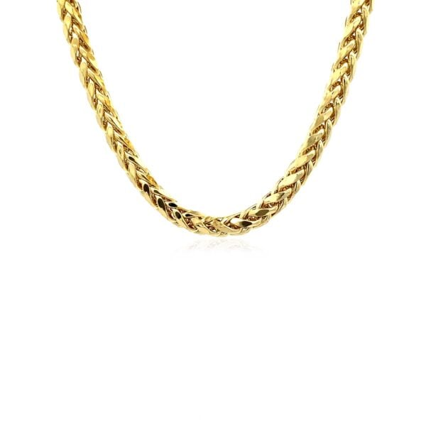 14k Yellow Gold Diamond Cut Round Franco Chain (5.30 mm) - alternate view 2