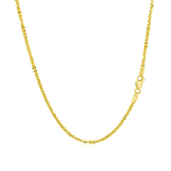 14k Yellow Gold Sparkle Chain (1.50 mm) - alternate view 3