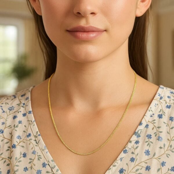 14k Yellow Gold Sparkle Chain (1.50 mm) - alternate view 5
