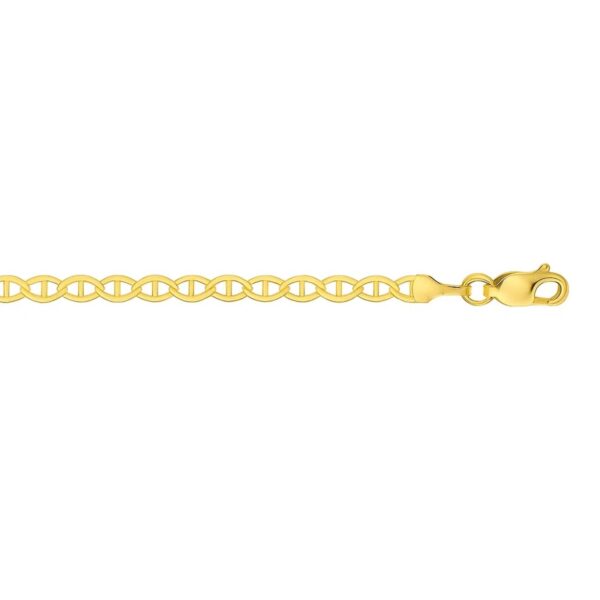 14k Yellow Gold Mariner Link Bracelet (3.20 mm) - alternate view 4
