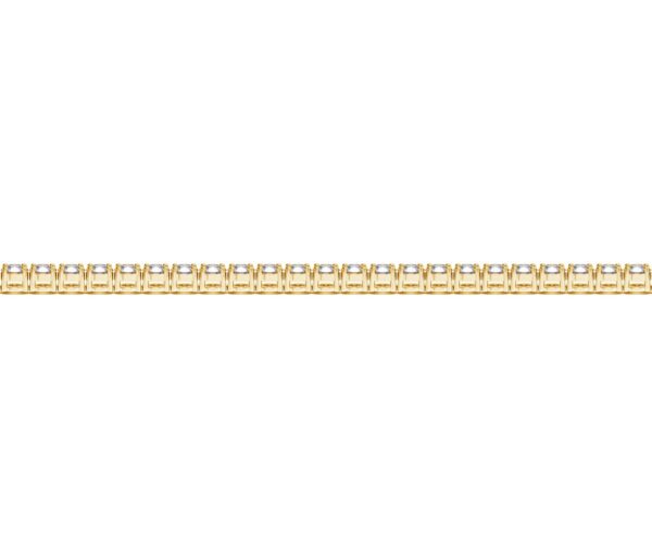 Lab Grown Round Diamond Tennis Bracelet in 14k Yellow Gold (2 cctw F/G VS2/SI1) - F-G - alternate view 3