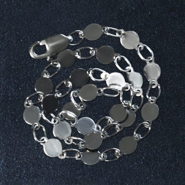 14k White Gold Bracelet with Polished Circles (4.00 mm) - alternate view 5