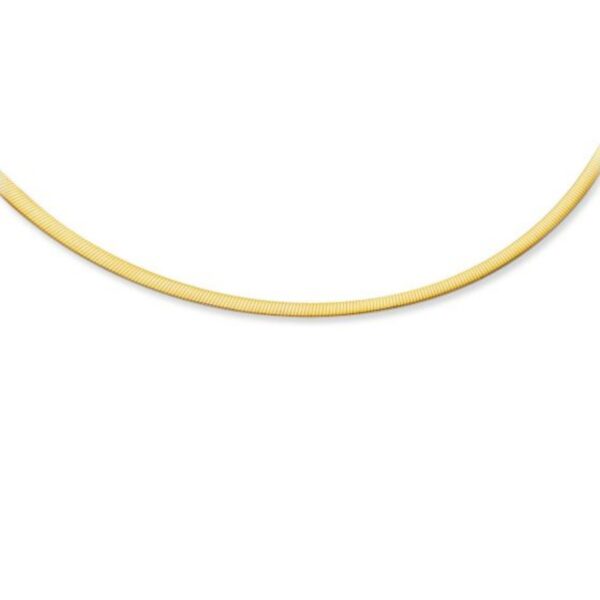 3.0 mm 14k Two Tone Gold Reversible Omega Necklace - Two-Tone Gold - alternate view 3