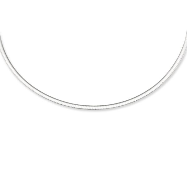 3.0 mm 14k Two Tone Gold Reversible Omega Necklace - Two-Tone Gold - alternate view 4