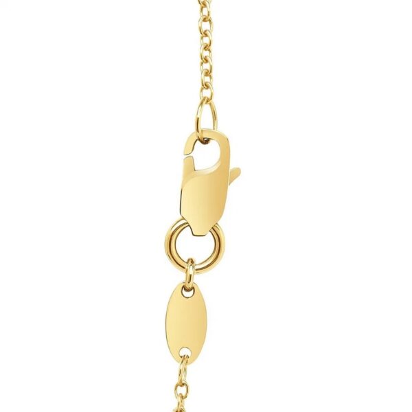 14k Yellow Gold Smooth Flat Horizontal Bar Style Necklace - alternate view 4