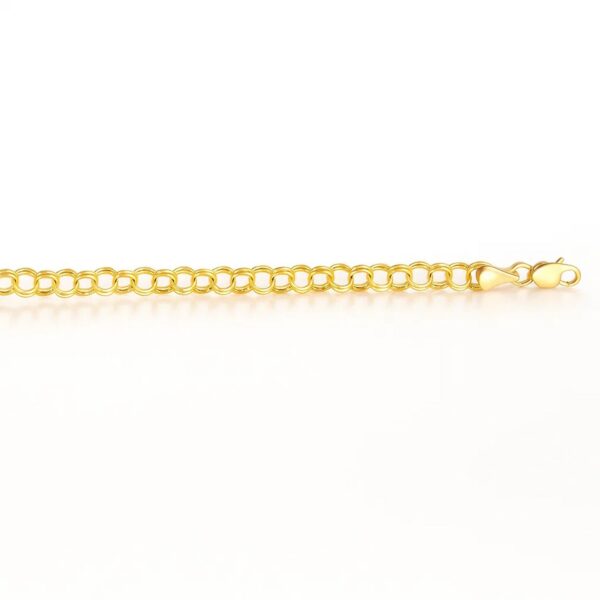 14k Yellow Gold Lite Charm Bracelet (4.00 mm) - alternate view 4