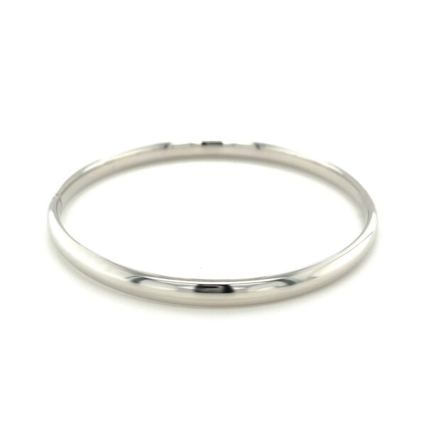 Classic Bangle in 14k White Gold (5.00 mm) - alternate view 2