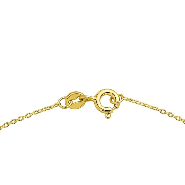 14K Yellow Gold Emerald Cut Citrine Necklace - alternate view 4