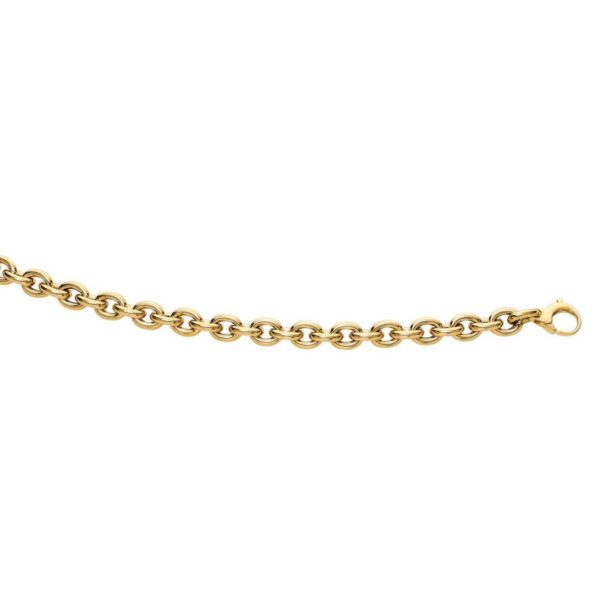 14k Yellow Gold Polished Cable Link Necklace - alternate view 2