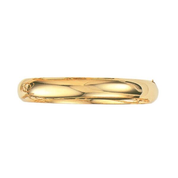 Classic Bangle in 14k Yellow Gold (10.00 mm) - alternate view 2