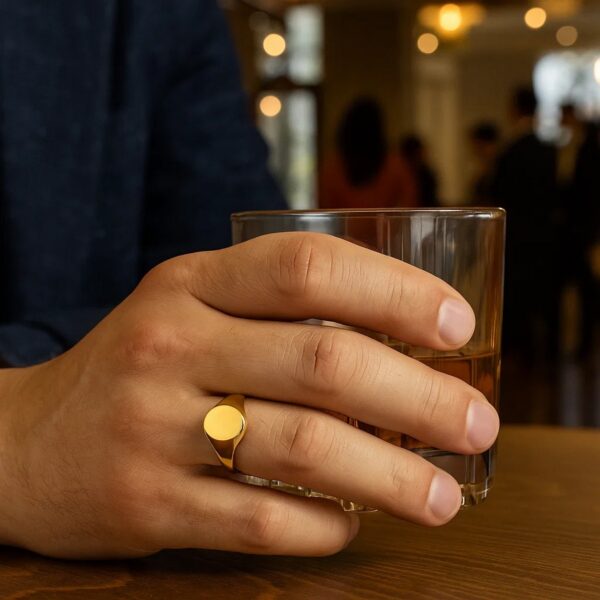 Classic Signet Ring in 10K Yellow Gold - alternate view 4
