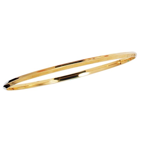 14K Yellow Gold Knife Edge Bangle - alternate view 2