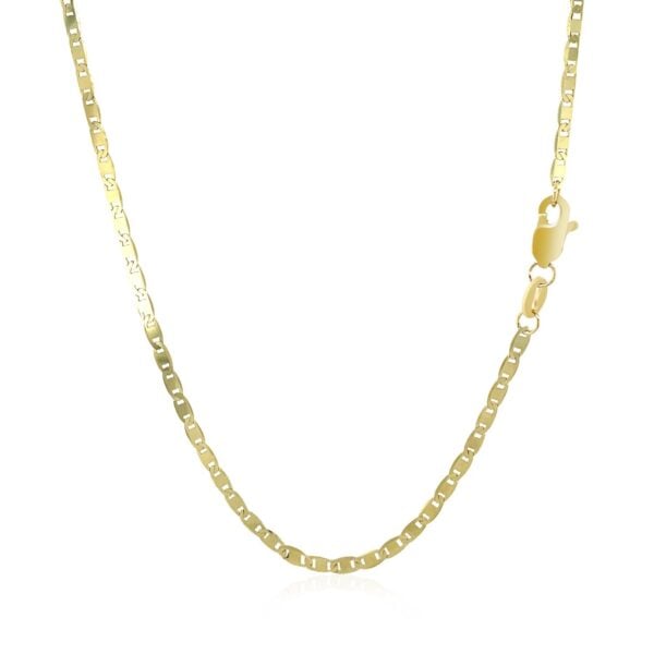 14k Yellow Gold Mariner Link Chain (1.70 mm) - alternate view 3