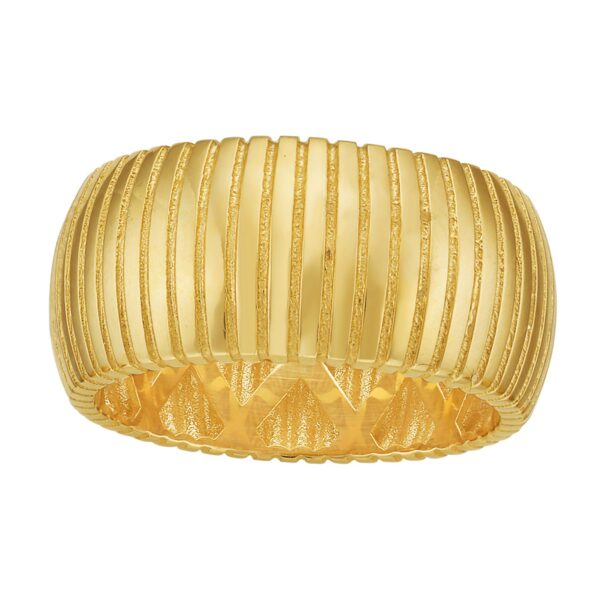 14K Yellow Gold Thick Tubogas Ring (9.90 mm) - alternate view 2