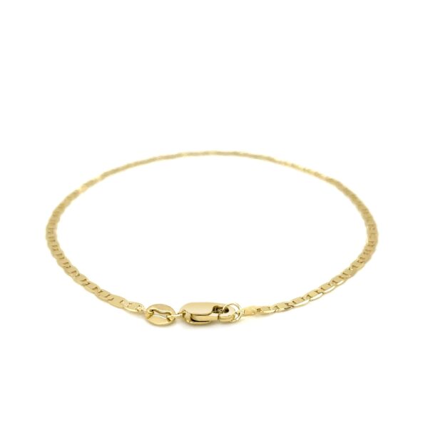 10k Yellow Gold Mariner Link Bracelet (1.70 mm) - alternate view 3