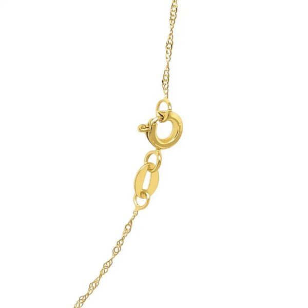 14k Yellow Gold Singapore Chain 0.6mm (0.60 mm) - alternate view 4