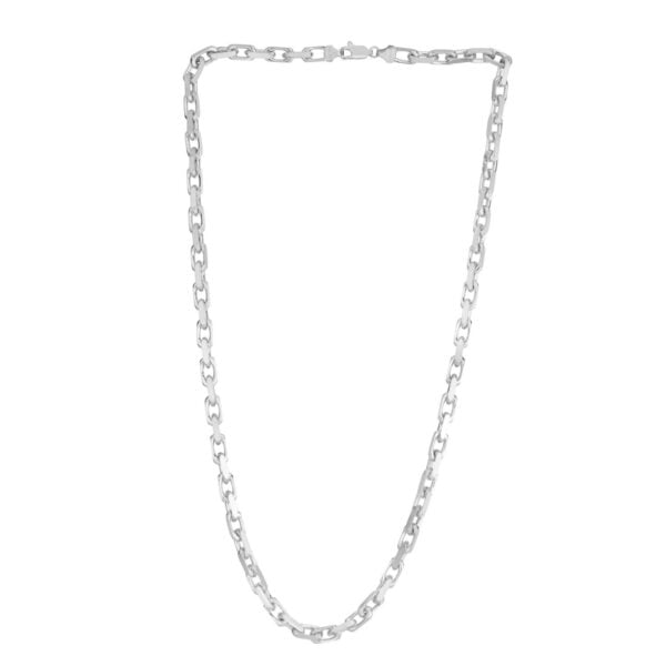 Sterling Silver Rhodium Plated French Cable Chain (5.00 mm) - alternate view 2
