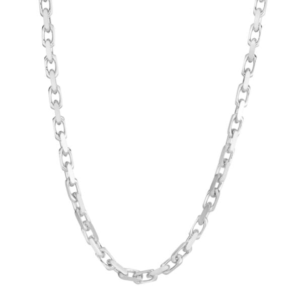 Sterling Silver Rhodium Plated French Cable Chain (5.00 mm) - alternate view 3