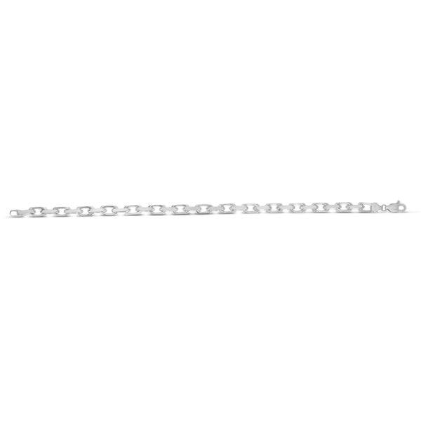 Sterling Silver Rhodium Plated French Cable Chain (5.00 mm) - alternate view 4