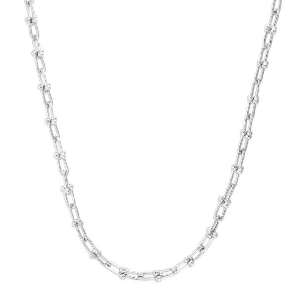 Sterling Silver Rhodium Plated Jax Link Chain (6.00 mm) - alternate view 2