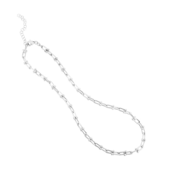 Sterling Silver Rhodium Plated Jax Link Chain (6.00 mm) - alternate view 4