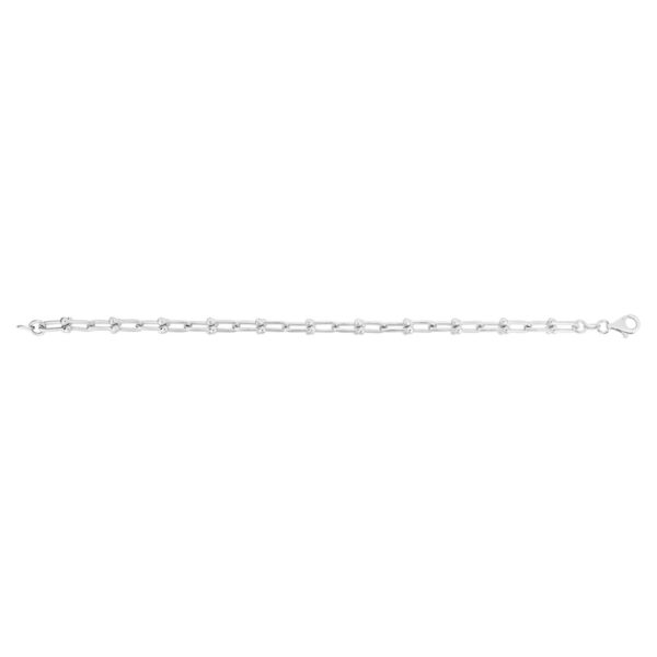 Sterling Silver Rhodium Plated Jax Link Chain (6.00 mm) - alternate view 5