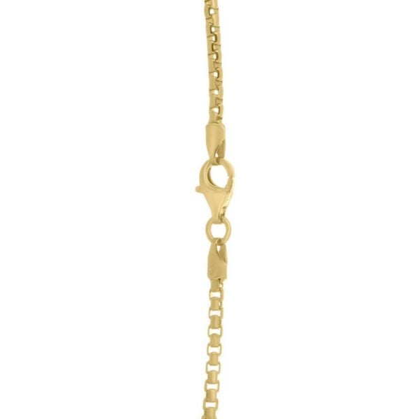 Sterling Silver Yellow Gold Plated Round Box Chain (2.60 mm) - alternate view 4