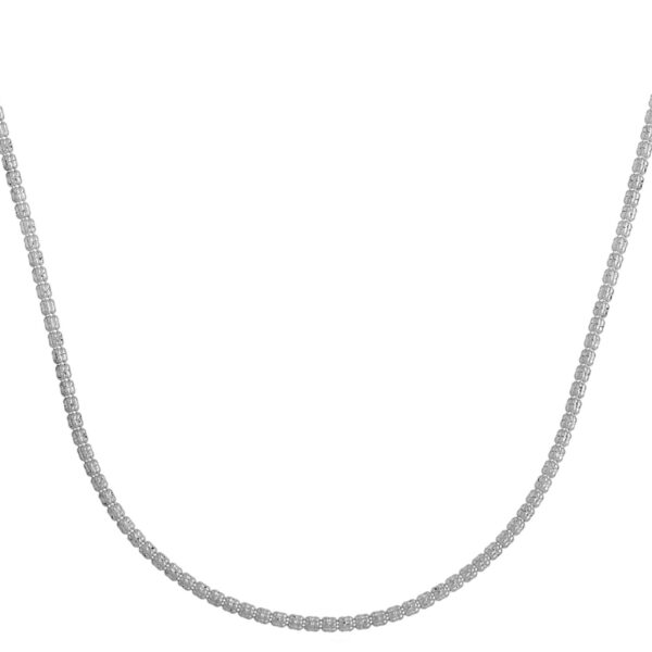 Ice Barrel Chain in 14k White Gold (2.7 mm) - alternate view 2
