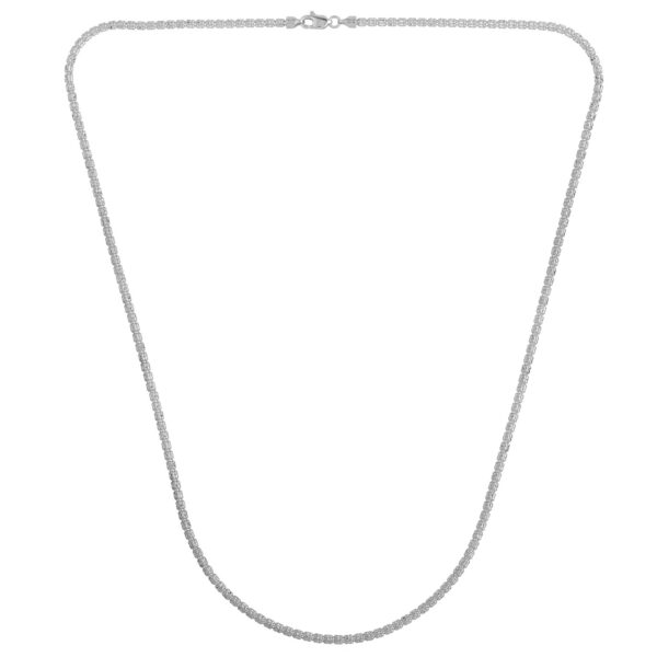 Ice Barrel Chain in 14k White Gold (2.7 mm) - alternate view 3