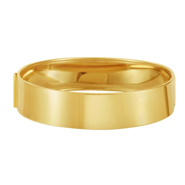 Designer Medium Width Bracelet in 14K Yellow Gold (14.50 mm) - alternate view 2