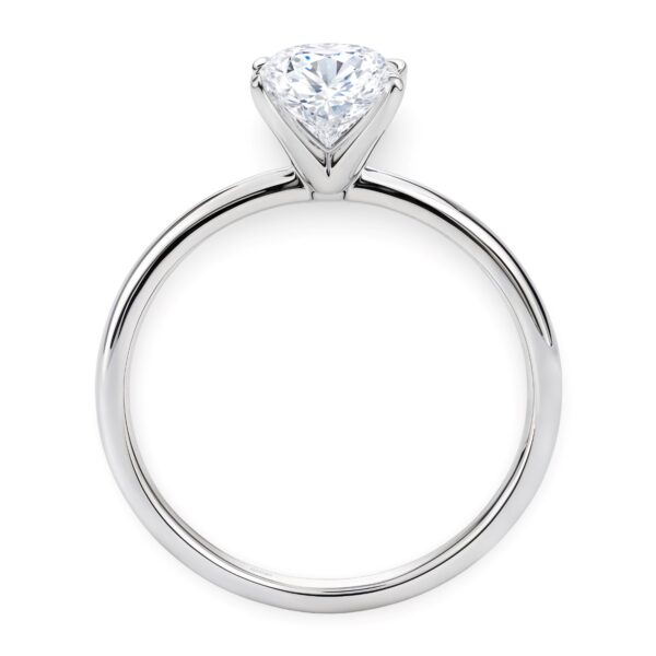 1 1/2 Carat Oval Lab Grown IGI G/VS1 Diamond Solitaire Ring in 10K White Gold - alternate view 3