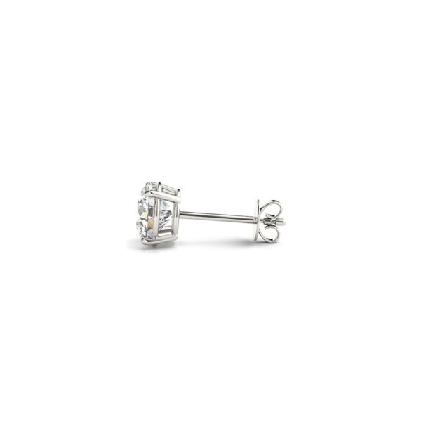 1 1/2 cttw Certified IGI Lab Grown Round Diamond Earrings 14k White Gold (G/VS2) - alternate view 2