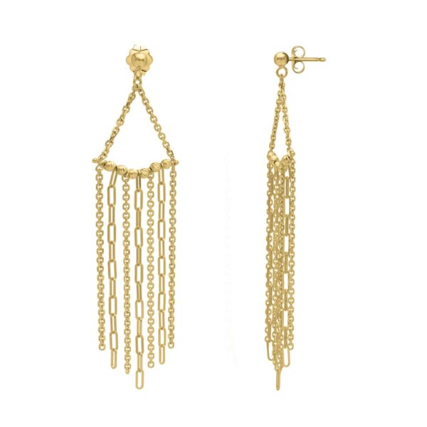 Fringe Earrings in 14K Yellow Gold - alternate view 2