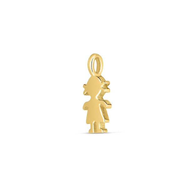 14k Yellow Gold Mini Girl Charm - alternate view 2