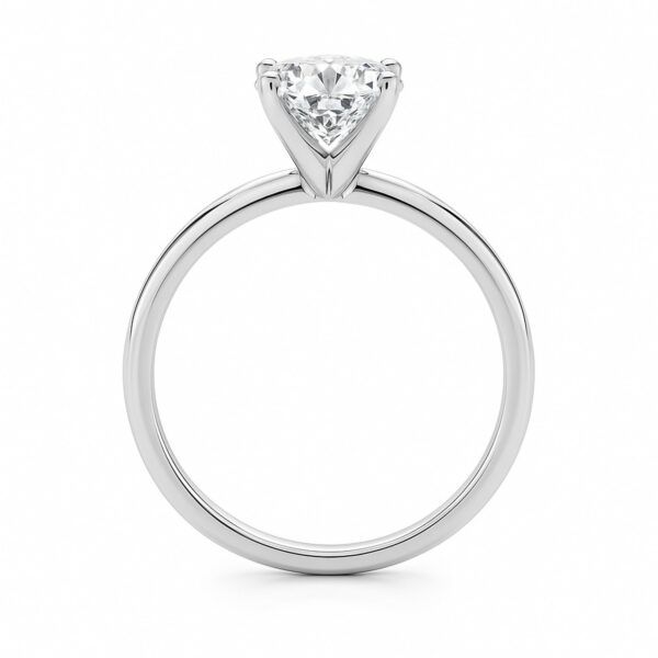 1 1/2 Carat Cushion Lab Grown IGI G/VS1 Diamond Solitaire Ring in 14K White Gold - alternate view 4
