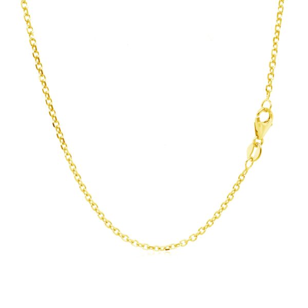 14k Yellow Gold Adjustable Cable Chain (1.50 mm) - alternate view 2
