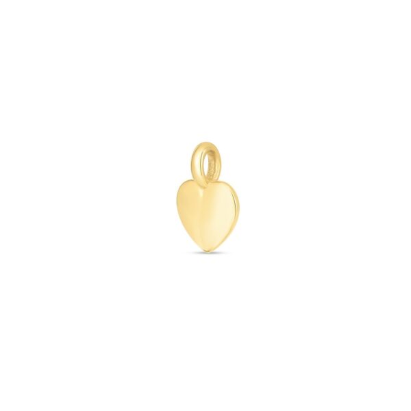 14k Yellow Gold Mini Heart Charm - alternate view 2