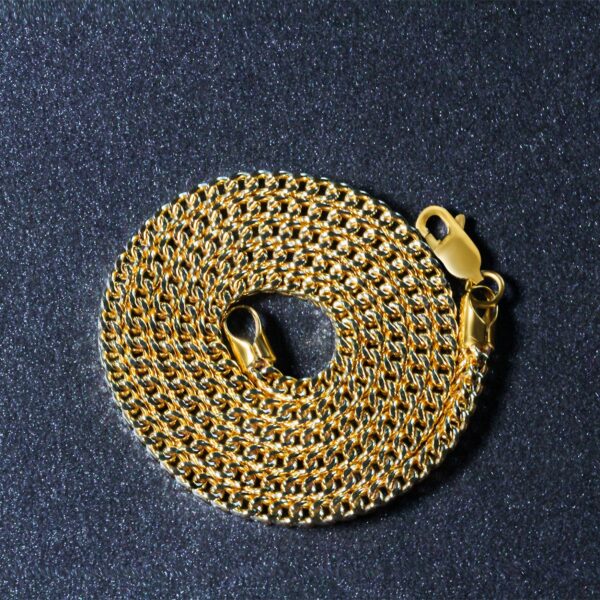 14k Yellow Gold Square Franco Chain (3.00 mm) - alternate view 5