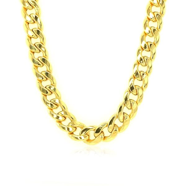 10k Yellow Gold Light Miami Cuban Chain (7.00 mm) - alternate view 2