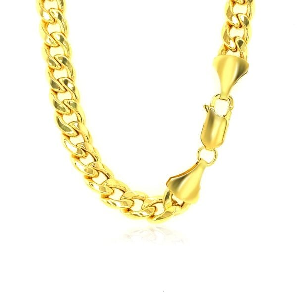 10k Yellow Gold Light Miami Cuban Chain (7.00 mm) - alternate view 3